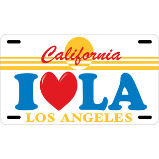 Los Angeles   I Heart License Plate Sticker