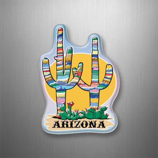 Arizona Colorful Cacti Vertical (00042) 3D Magnet