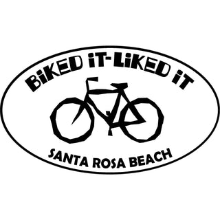 OK4 Santa Rosa Biked it Liked it Oval Sticker