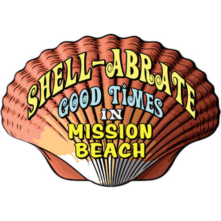 MISSION BEACH SHELL ABRATE Sticker