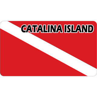 Catalina Island CA Dive Flag Sticker