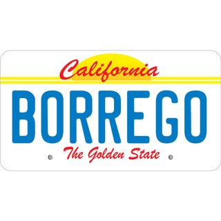 Borrego   Golden State License Plate Sticker