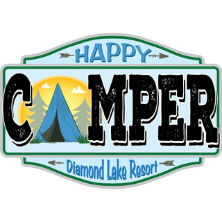 Diamond Lake Resort Happy Camper Resort Sticker