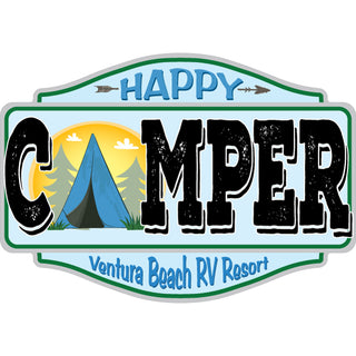 HAPPY CAMPER VENTURA RV RESORT Sticker