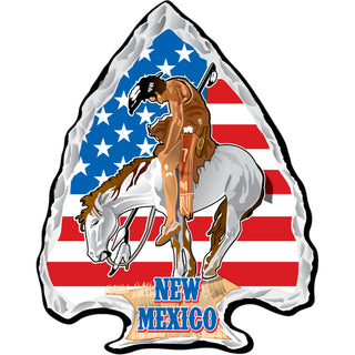 OK4 New Mexico American Flag Trail of Tears Arrowhead Sticker