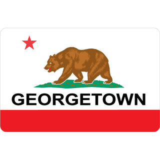 OK4 Georgetown California Flag Sticker
