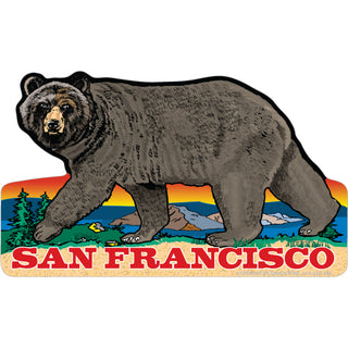 OK4 San Francisco CA Walking Bear Sticker