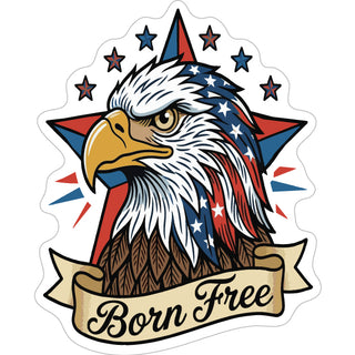 BORN FREE EAGLE Sticker