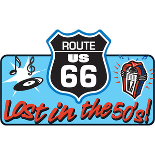 Route 66   Lost in the 50s Sticker