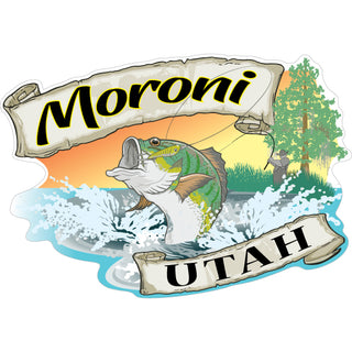 MORONI UTAH BASS FISHING Sticker