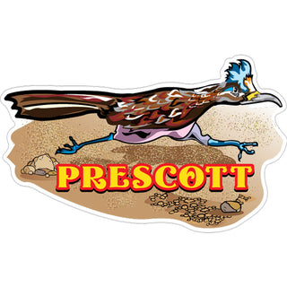 Prescott  Arizona   Roadrunner Name Drop Sticker