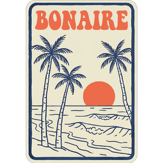 BONAIRE PALM SUNSET POSTER Sticker