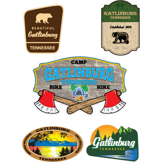 Gatlinburg 5up Double Card Sticker