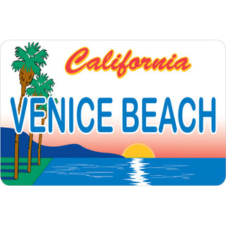 OK4 Venice Beach on CA License Plate Sticker
