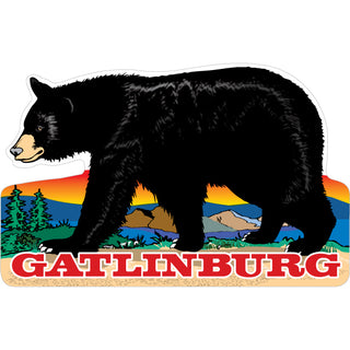 Gatlinburg Walking Bear Sticker