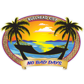 BULLEAD CITY No Bad Days Hammock Sticker