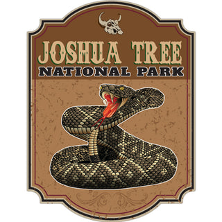 OK4 Joshua Tree Rattlsnake Brown Sign Sticker