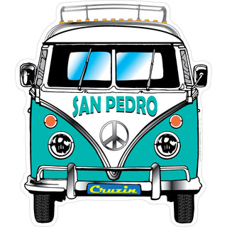 OK4 San Pedro Bus Front View (00152) Sticker