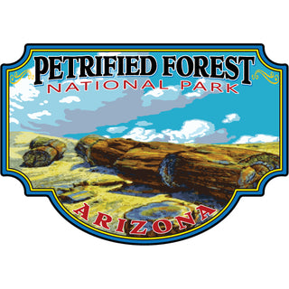 PETRIFIED FOREST COLORFUL WOOD Sticker