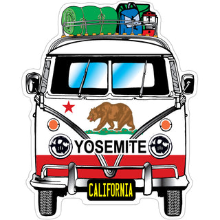 Yosemite Bus Ca Bear Flag Sticker