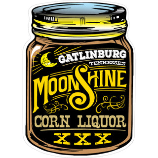 Gatlinburg Moonshine Jar Sticker