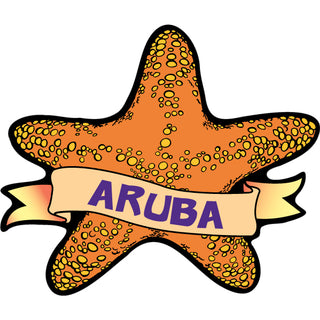 Aruba   Starfish Sticker
