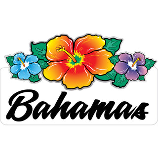 Bahamas Triple Hibiscus Sticker