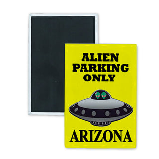 Arizona Alien Parking Only Rectangle Badge Magnet