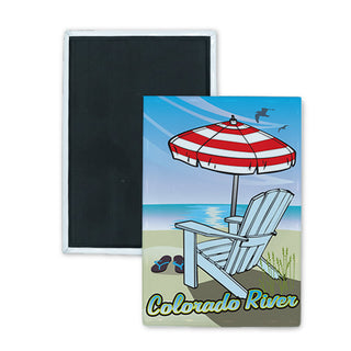 Colorado River Umbrella Rectangle Badge Magnet