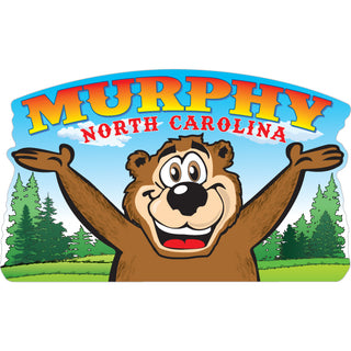 Murphy NC Cartoon Bear Sticker