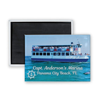 PS Print Source Capt. Anderson's boat Rectangle Badge Magnet