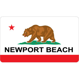 Newport Beach   CA State Flag Sticker