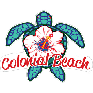 Colonial Beach  VA Blue Turtle With Whit   Colonial Beach  VA Blue Turtle With Sticker