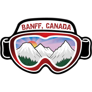 Banff  Canada   Ski Goggles Sticker