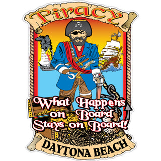 OK4 Daytona Beach Piracy Sticker