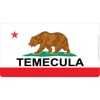 OK4 Temecula California Flag (00680) Sticker