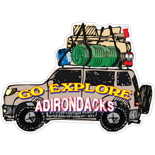 Adirondacks   Go Explore Jeep Sticker