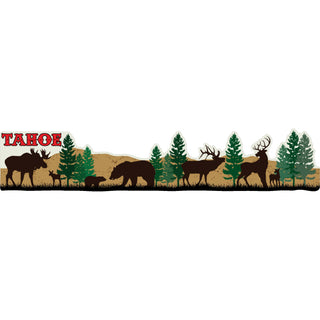 OK4 Lake Tahoe Mountain Animals Strip Sticker