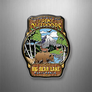 Big Bear Lake  California Experience The Great Outdoors 3D Magnet
