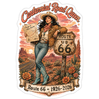CENTENNIAL ROAD QUEEN Sticker