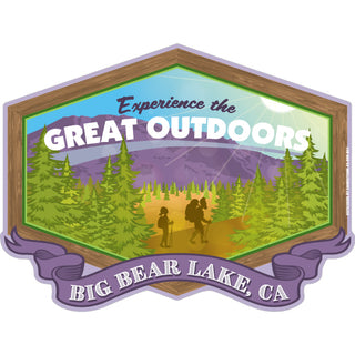 Big Bear Lake  California   Great Outdoors Hiking Sticker