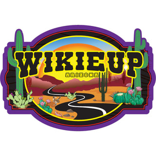 Wikieup AZ Winding Desert Road Sticker