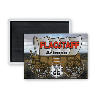 Flagstaff R66 Wagon w Shield2 Rectangle Badge Magnet