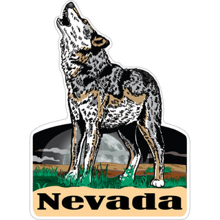 Nevada   Howling Wolf Sticker