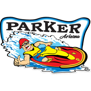 Jet Ski Guy Parker Arizona Sticker