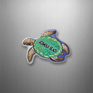 Hermosa Beach   Green Sea Turtle 3D Magnet
