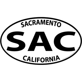 OK4 Sacramento  CA SAC Euro (00500) Sticker