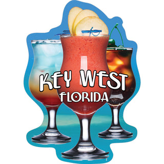 OK3 Key West Tropical Drinks Sticker