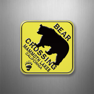 Bear xing mammoth lakes 3D Magnet
