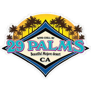 OK4 Palms Sunset Palms Diamond Sticker
